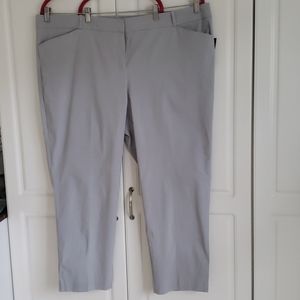 Worthington grey stretch ankle trouser slim fit